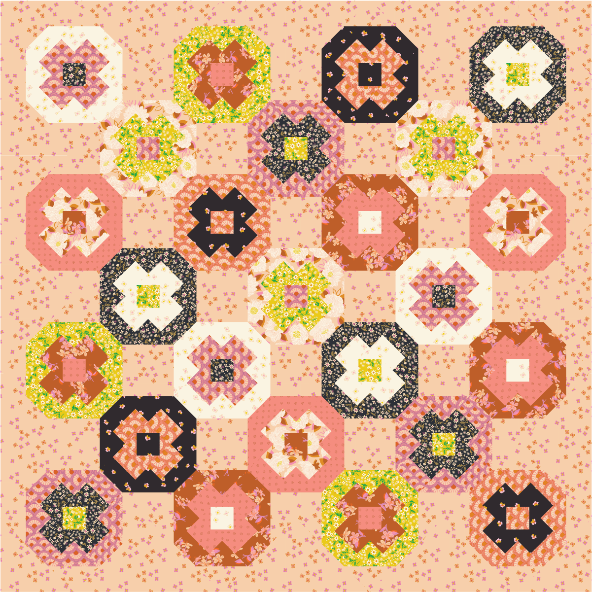 Modern Patchwork Quilt Pattern Bundle - PDF