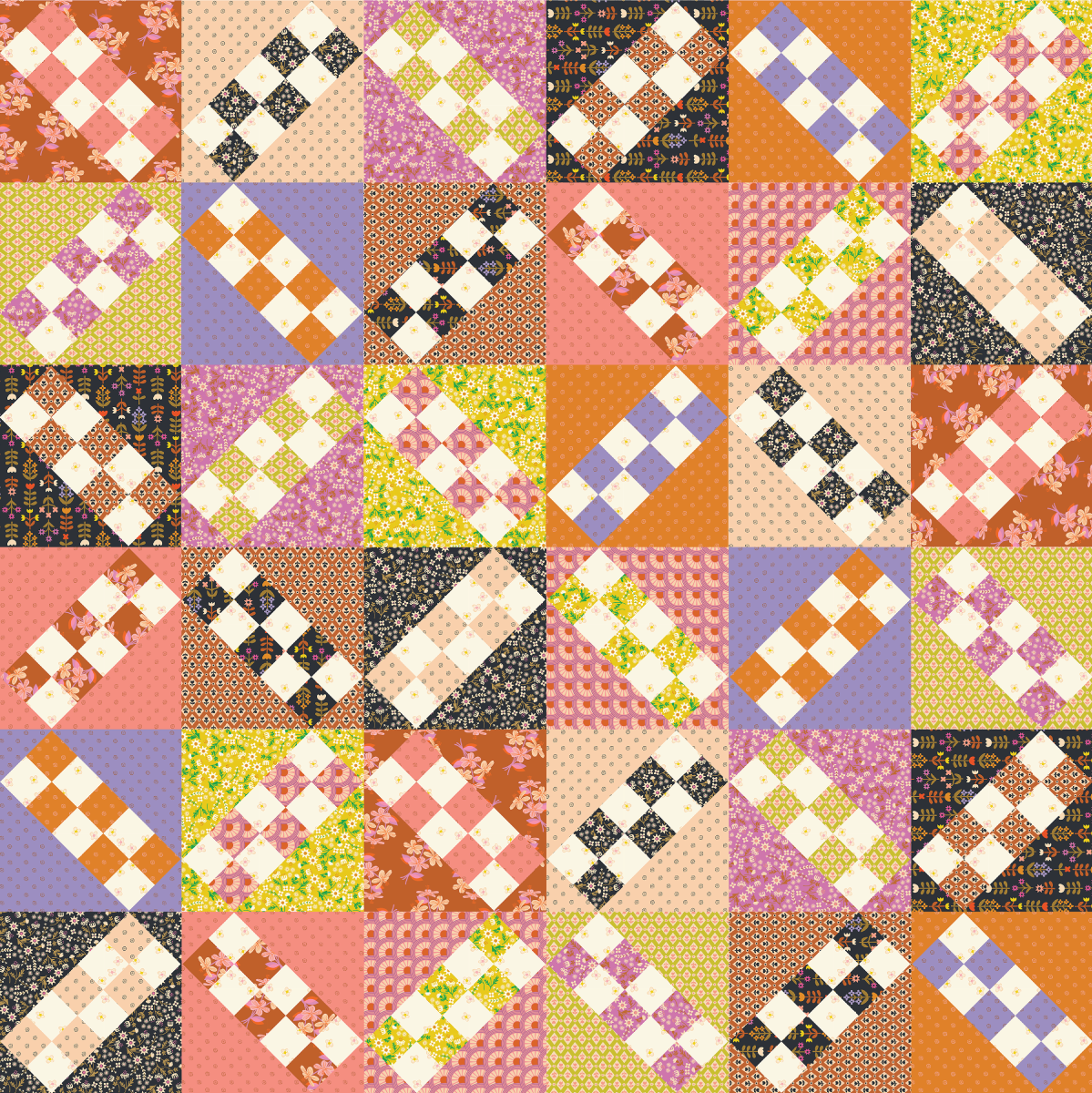 Modern Patchwork Quilt Pattern Bundle - PDF
