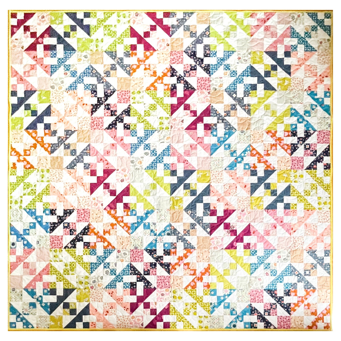 Vintage inspired patchwork quilt