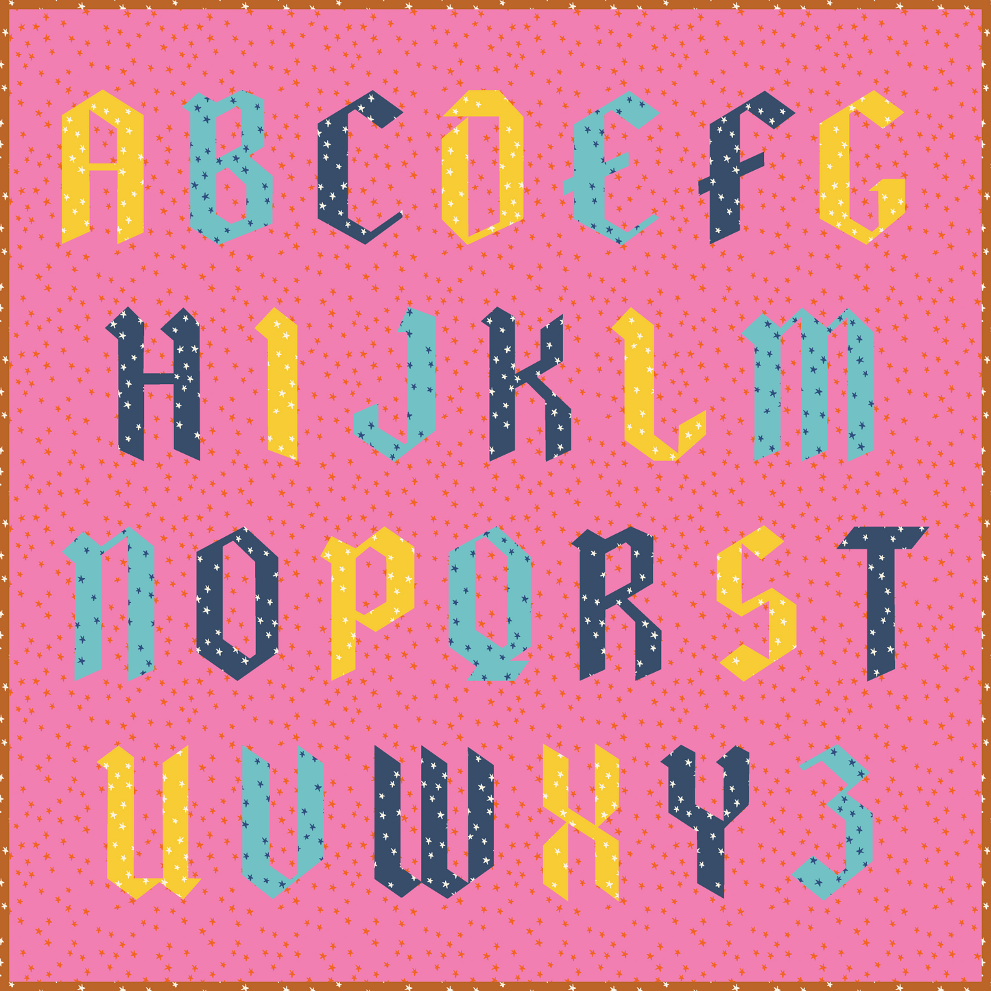 Alphabet Quilt Pattern - PDF