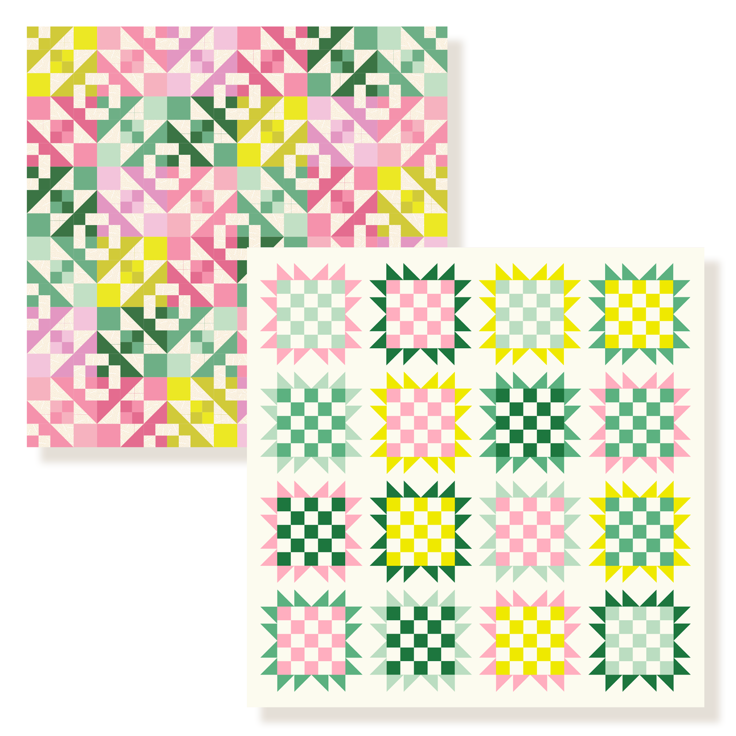Quilt Pattern Bundle - Sunflower Patch and Sugarcubes PDF