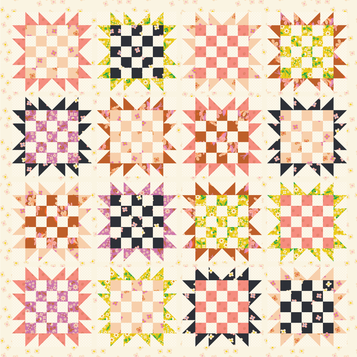 Modern Patchwork Quilt Pattern Bundle - PDF