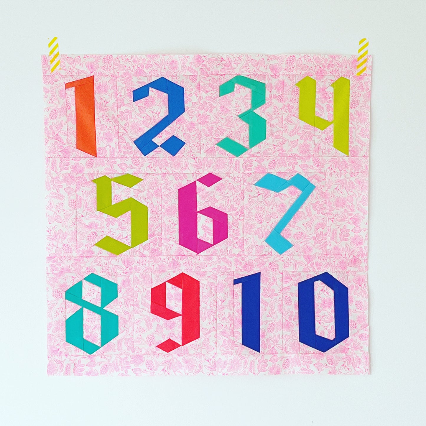 FPP Numbers Quilt Block Pattern - PDF