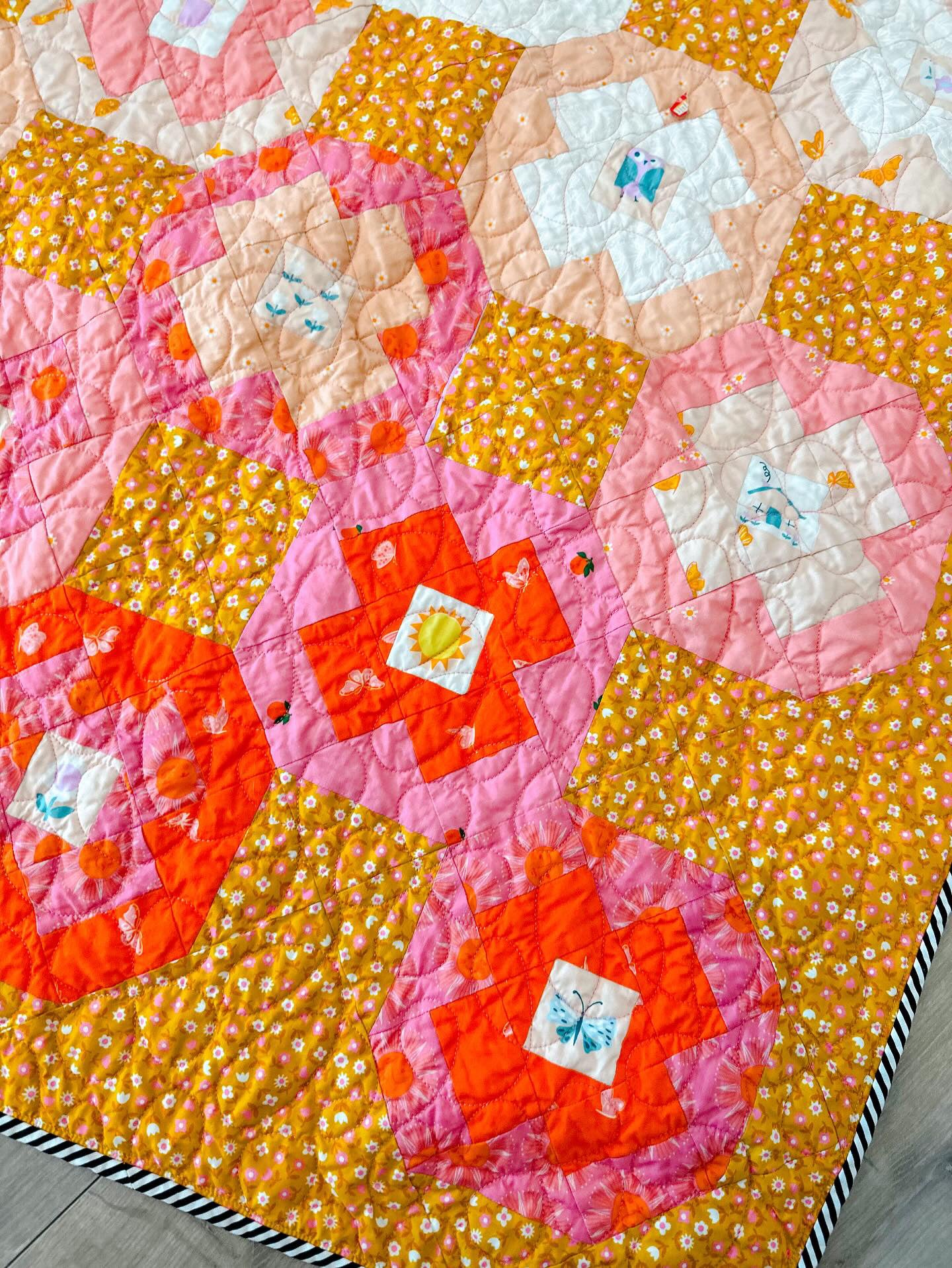 Churn Dot Quilt Pattern - PDF