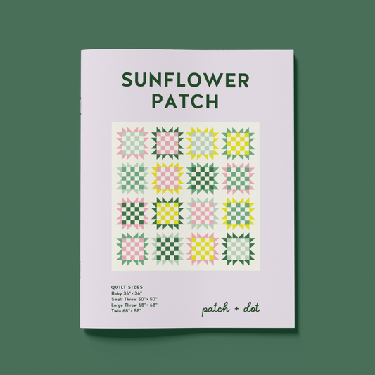 PRINTED Sunflower Patch Quilt Pattern