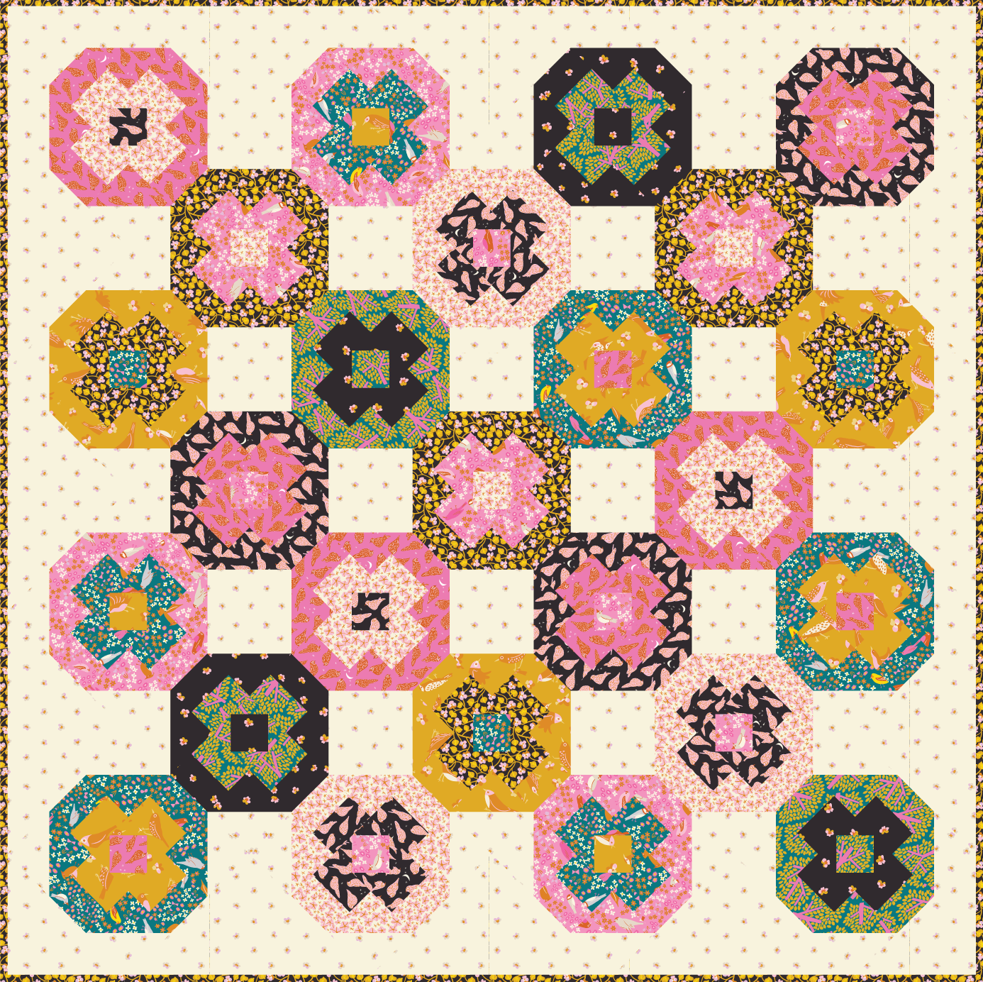 Churn Dot Quilt Pattern - PDF