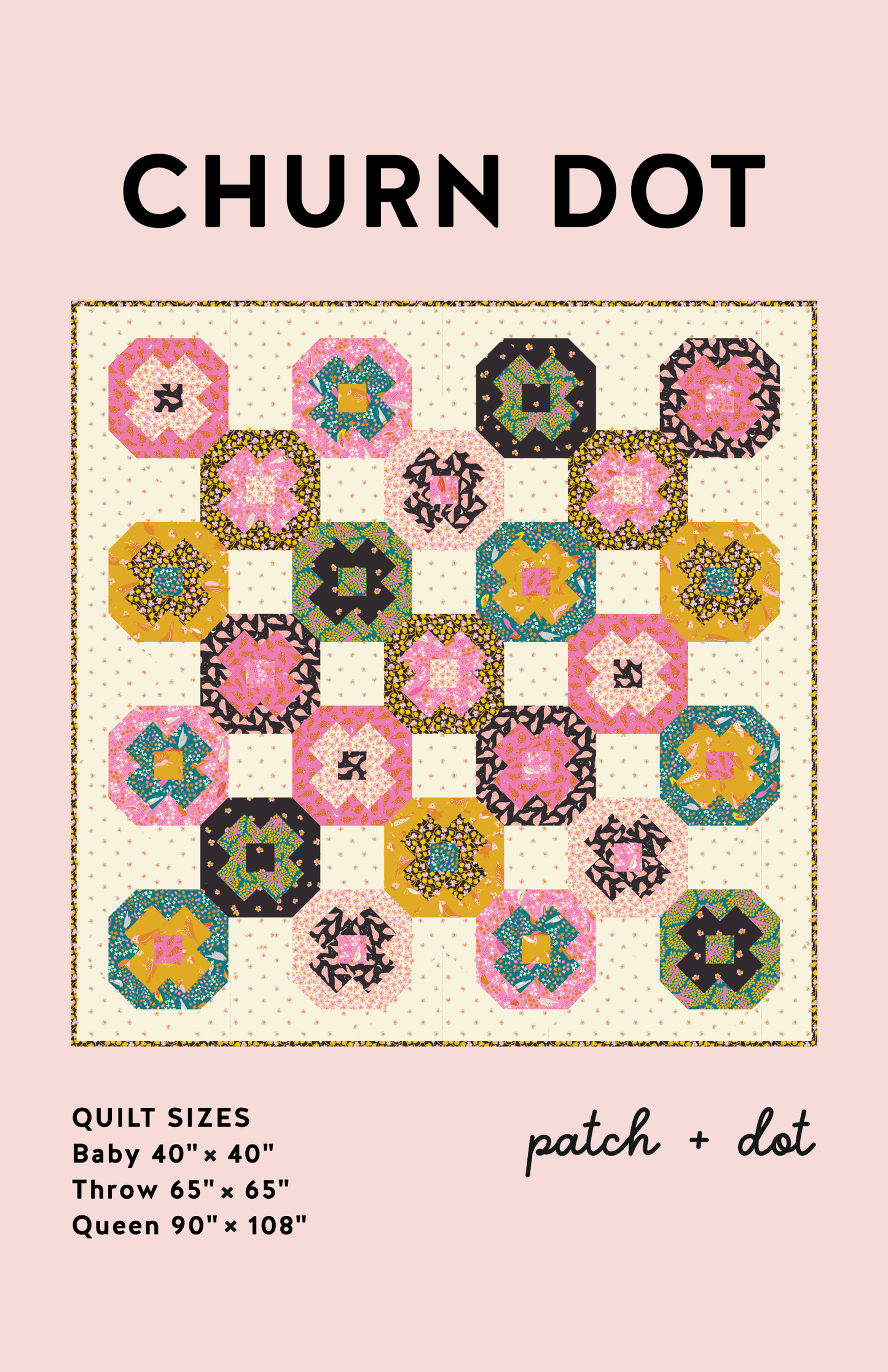 Churn Dot Quilt Pattern - PDF