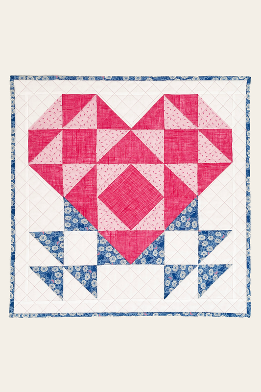 Heart Quilt Block Pattern - Imprint - PDF