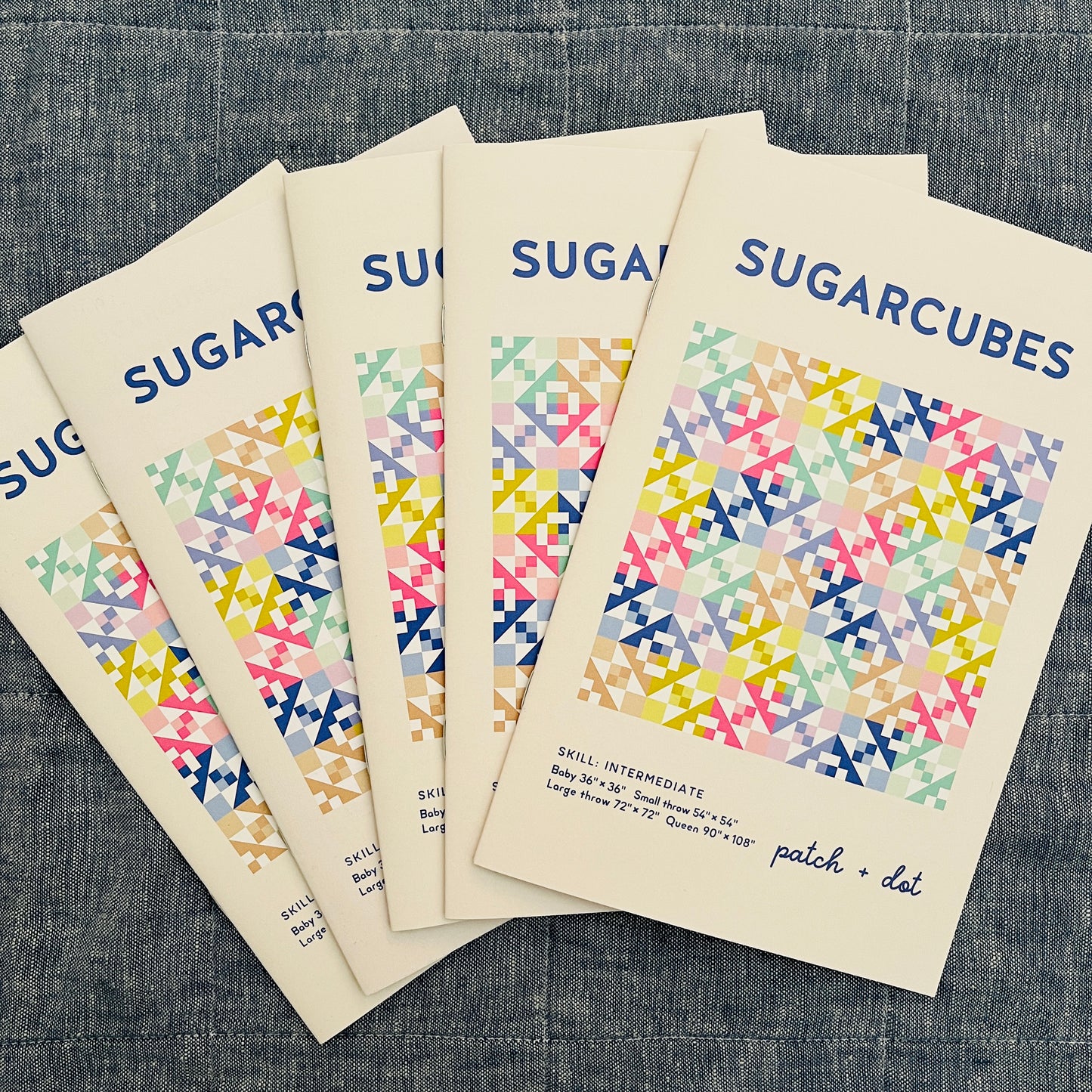PRINTED Sugarcubes Quilt Pattern