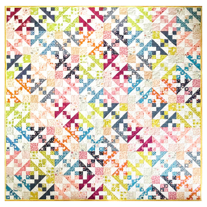 Vintage inspired patchwork quilt