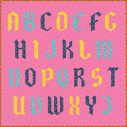Alphabet Quilt Pattern - PDF
