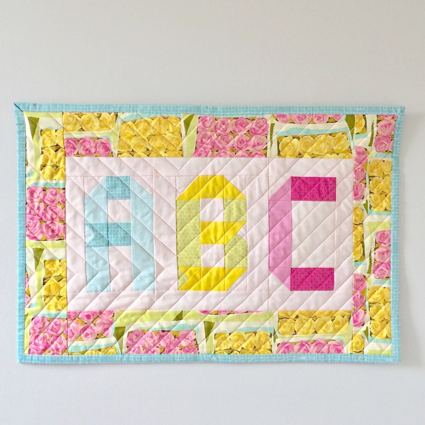 Ribbon Letters Alphabet Quilt Pattern - PDF